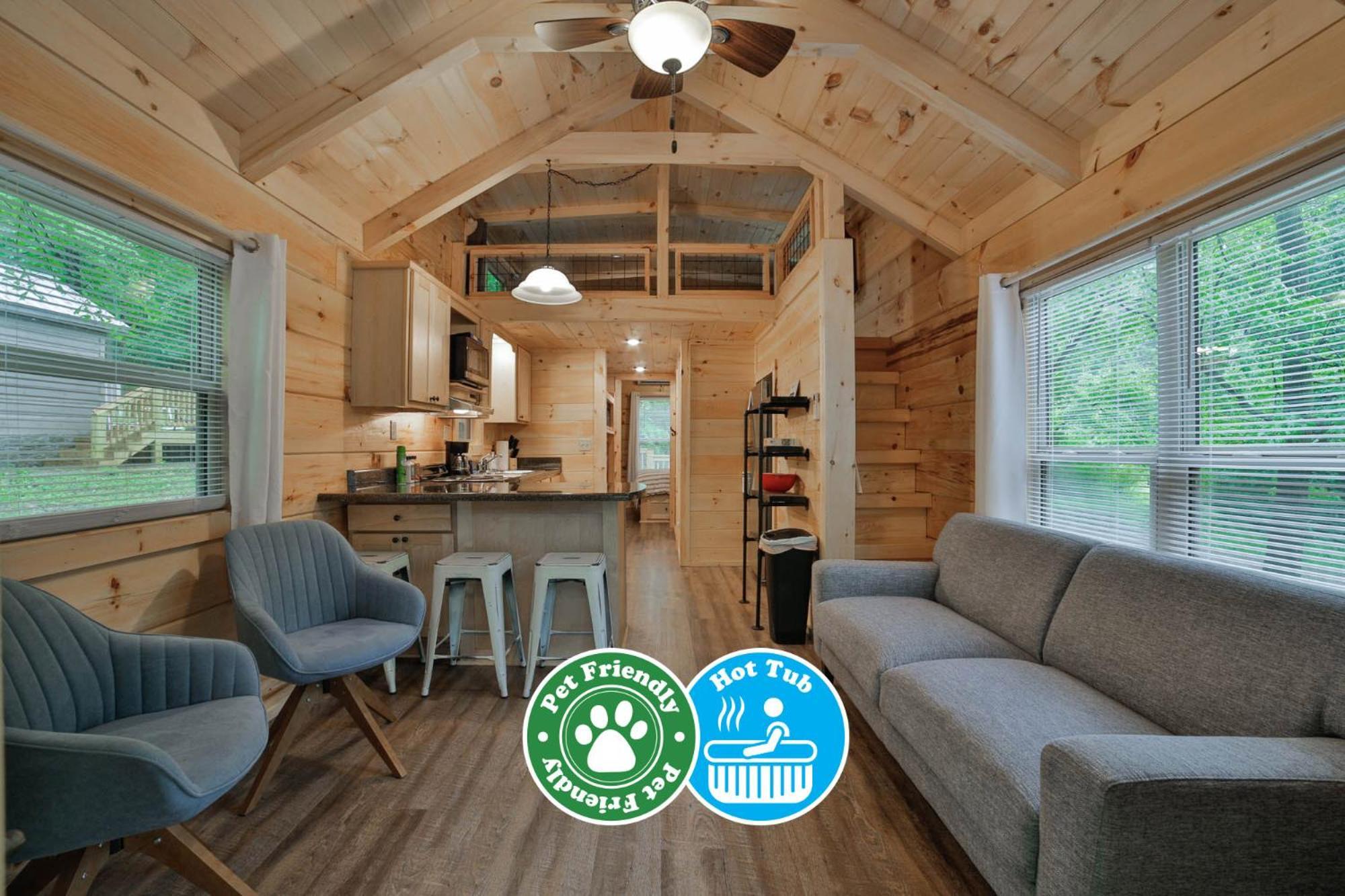 Lena Cabin Wooded Tiny Cabin - Hot Tub ชัททานูกา ภายนอก รูปภาพ