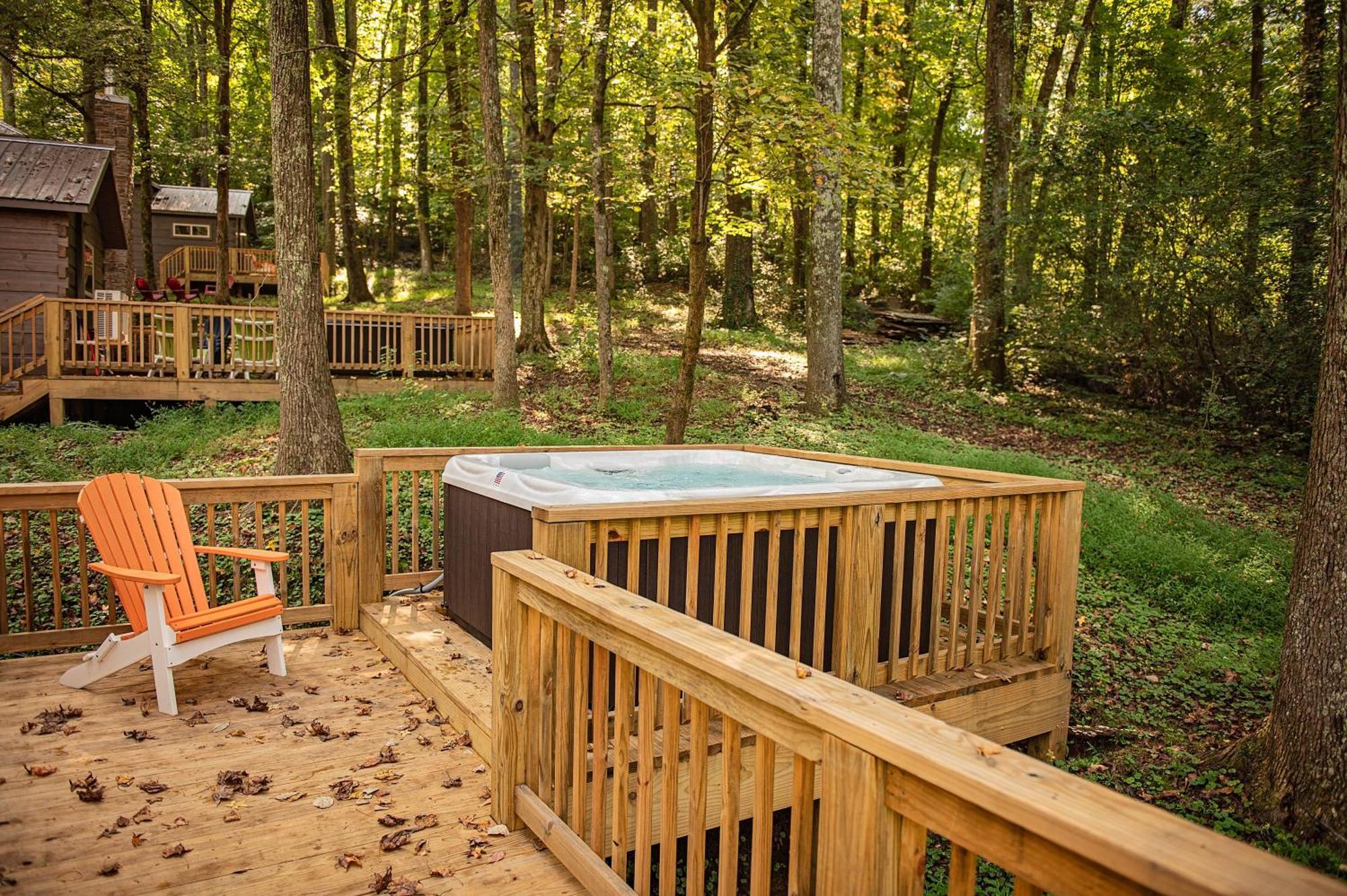 Lena Cabin Wooded Tiny Cabin - Hot Tub ชัททานูกา ภายนอก รูปภาพ