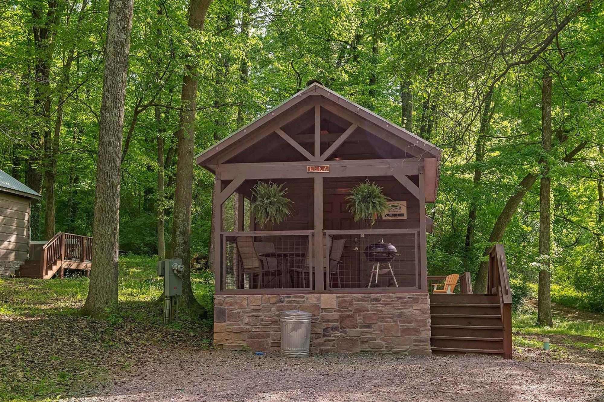Lena Cabin Wooded Tiny Cabin - Hot Tub ชัททานูกา ภายนอก รูปภาพ